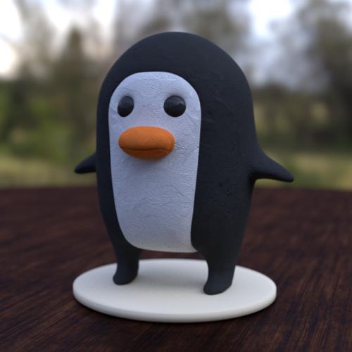 Plasticine penguin preview image